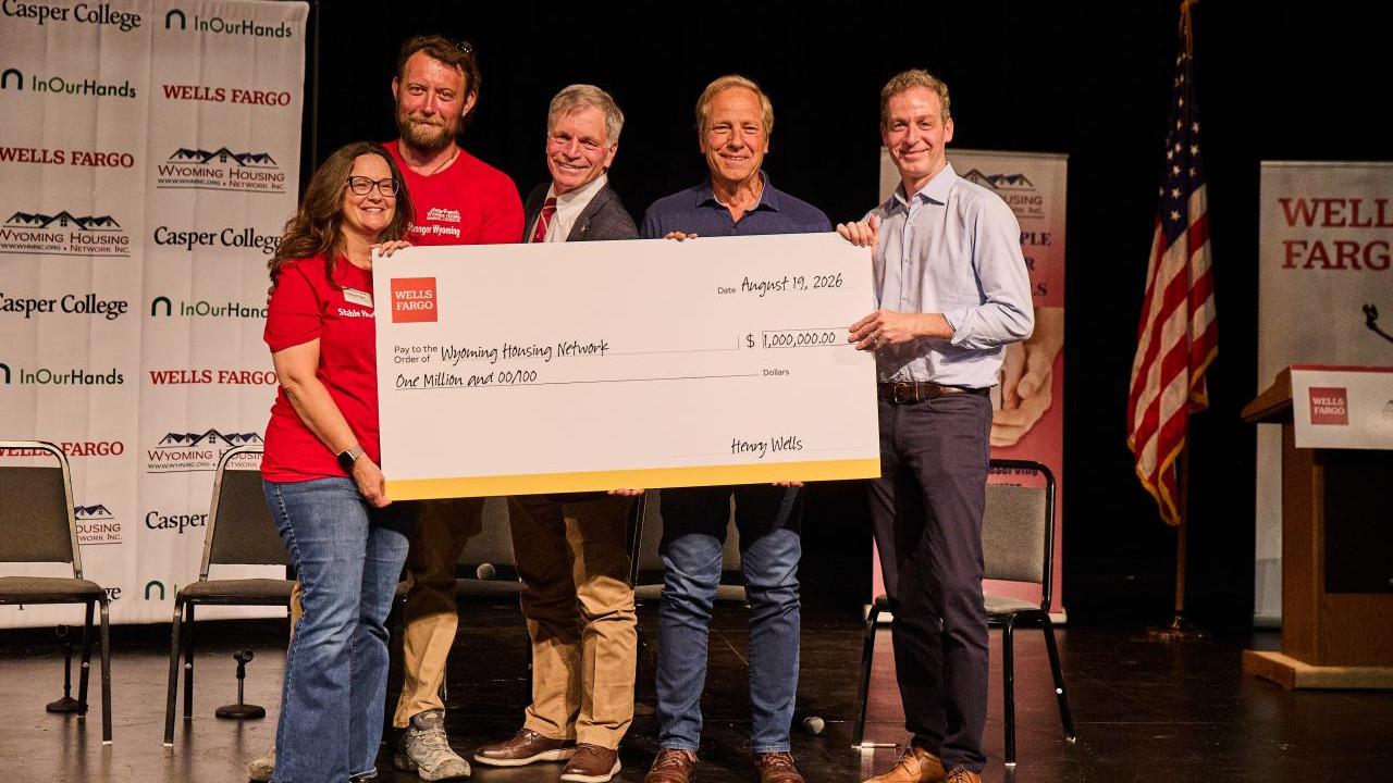 A $1 million Wells Fargo grant to Wyoming Housing Network to support the Goodwill Landing Housing Innovation Project is helping to pioneering affordable housing development designed to expand housing supply, strengthen workforce development, and create a scalable model for communities across Wyoming.