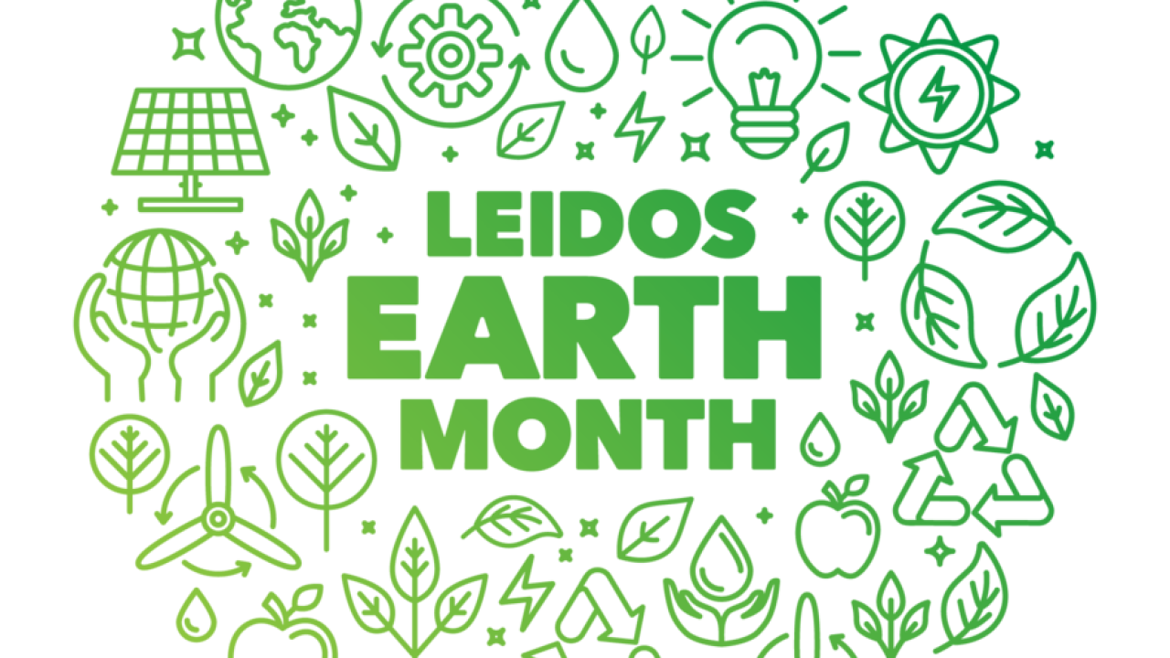 Leidos Earth Month logo