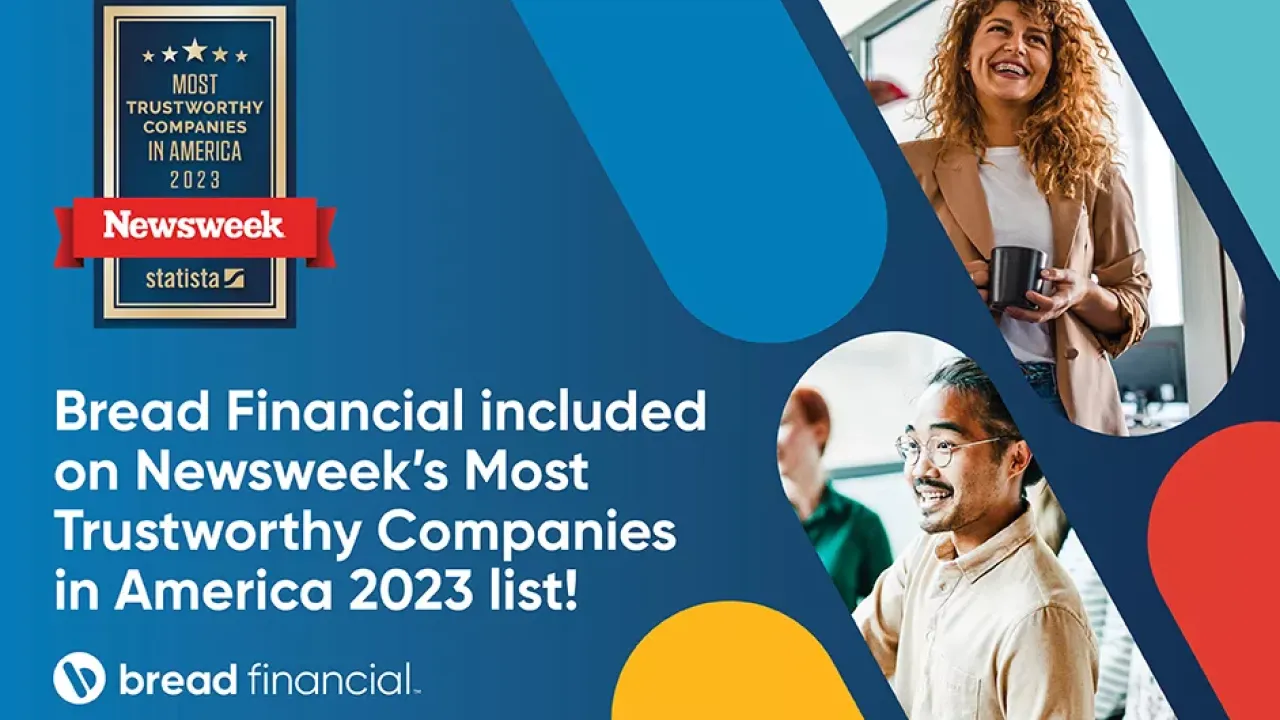 Bread Financial Included on Newsweek’s Most Trustworthy Companies in America 2023 List