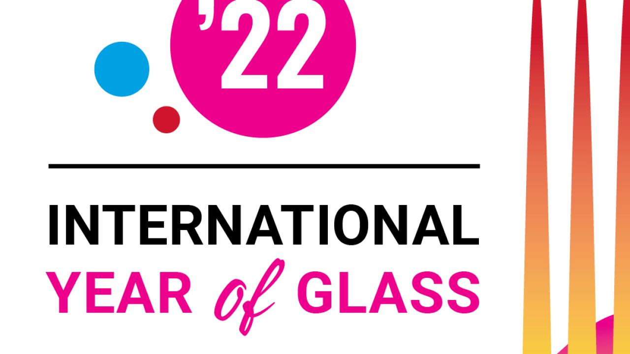 "2022: International Year of Glass" banner