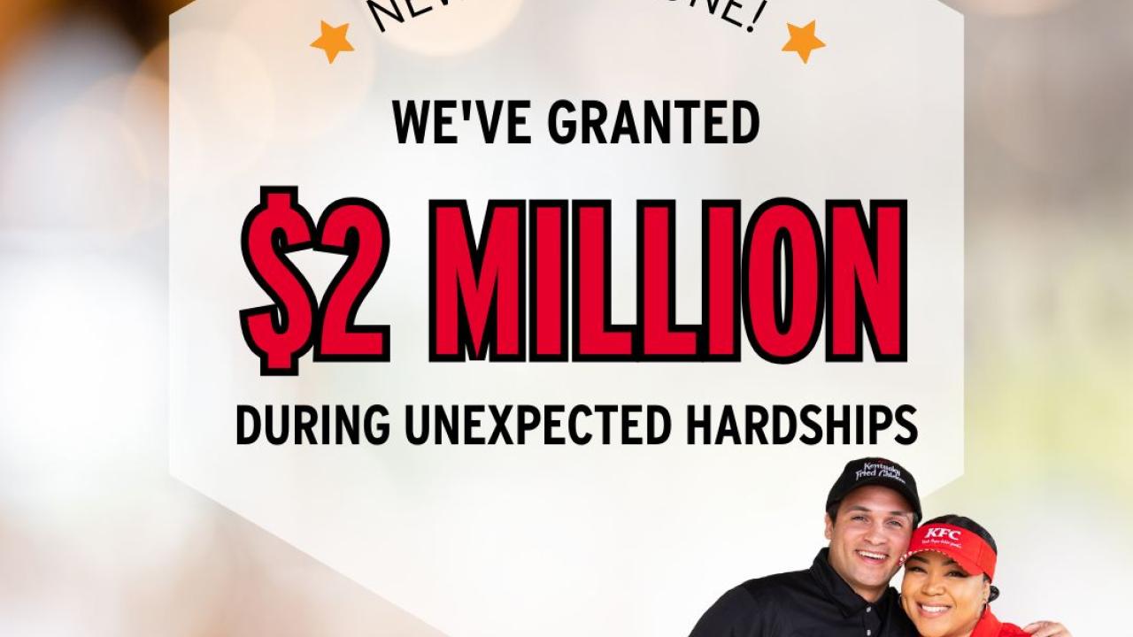 New Milestone! We've Granted $2 Million During Unexpected Hardships