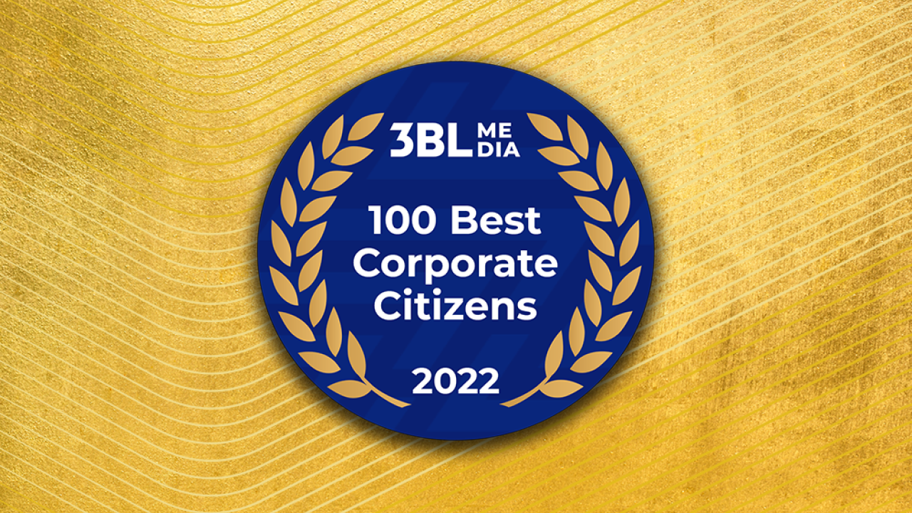 "3BL Media 100 Best Corporate Citizens 2022"