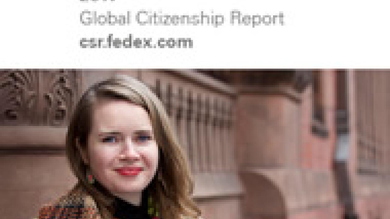Cover of FedEx's 2017 Global Citizenship Report