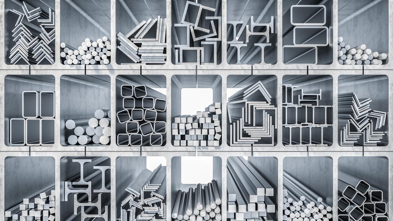 Steel on shelving