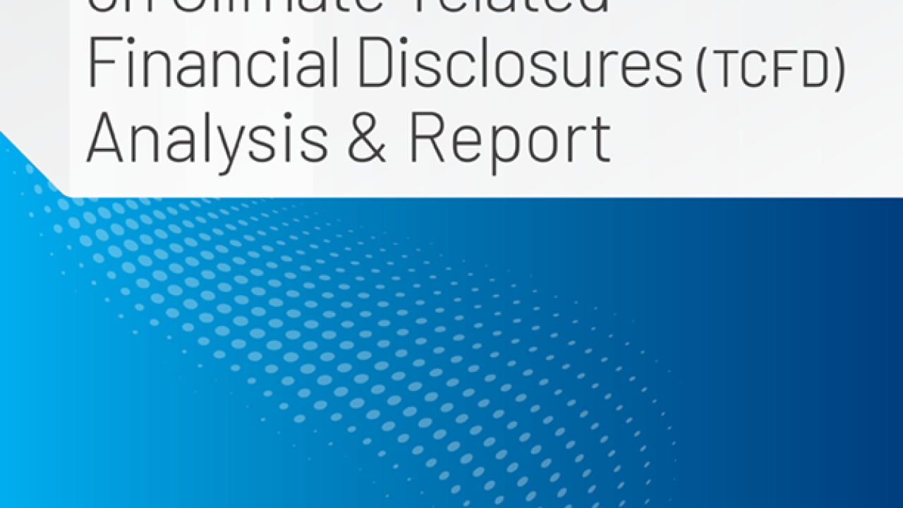 2021 TCFD Report Cover