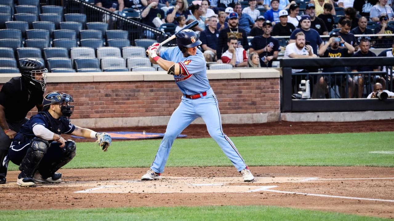 Baseball player at bat