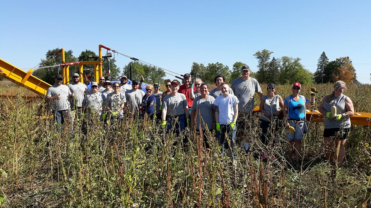  CNH Industrial employees supported the Hunger Task Force Farm