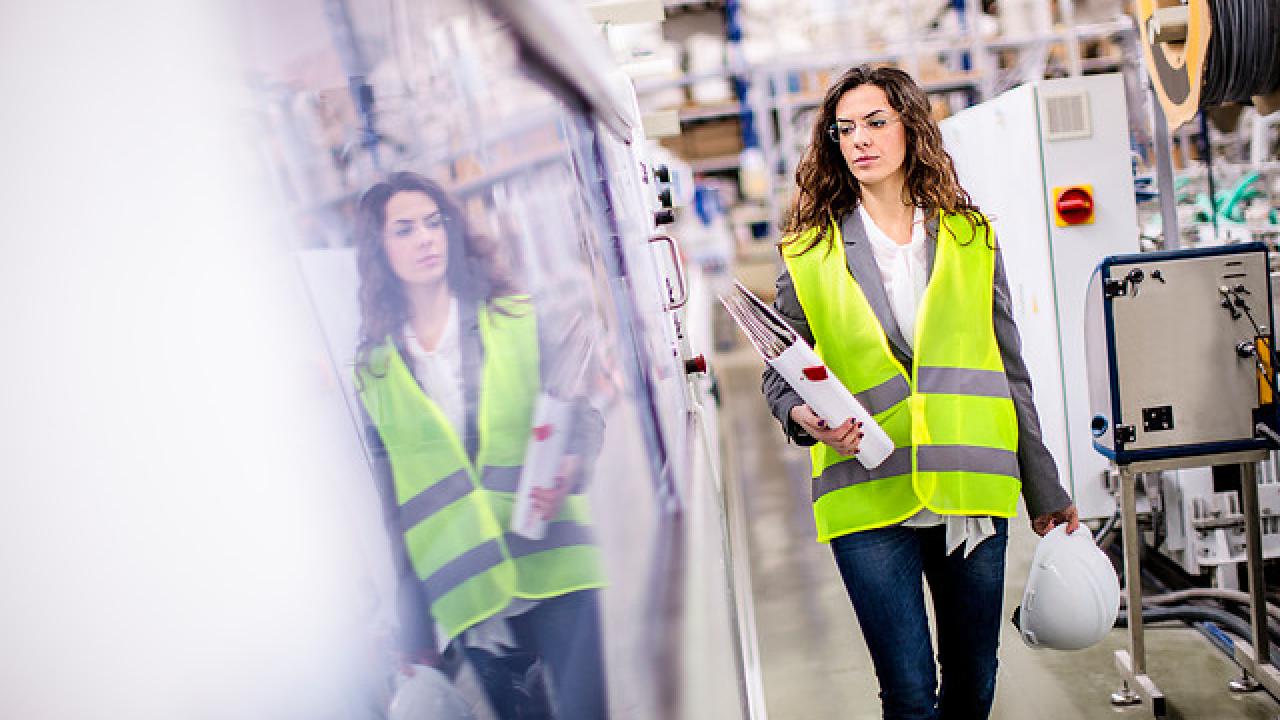 Woman in Safety Vest