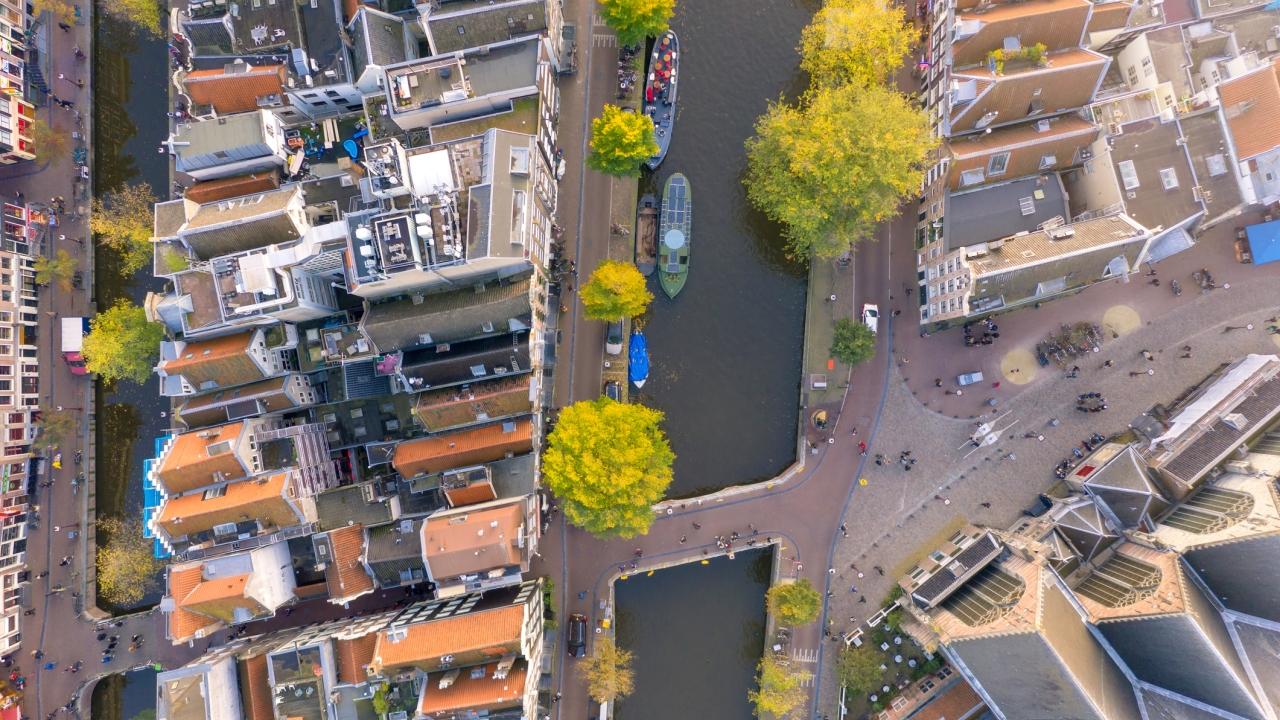 Aerial View of a city