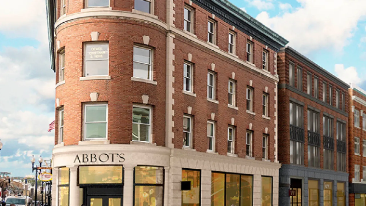 Exterior of the Abbots building