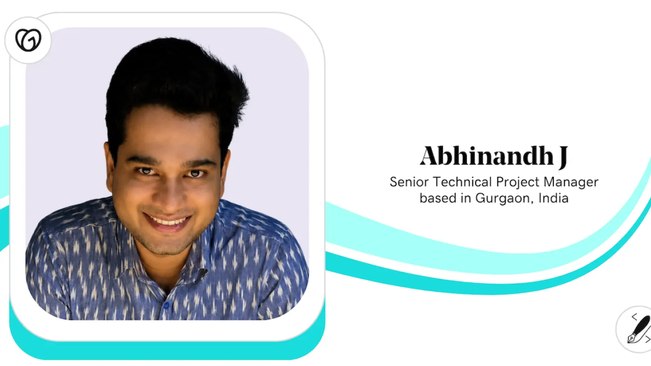 Abhinandh J, Senior Technical Project Manager, GoDaddy