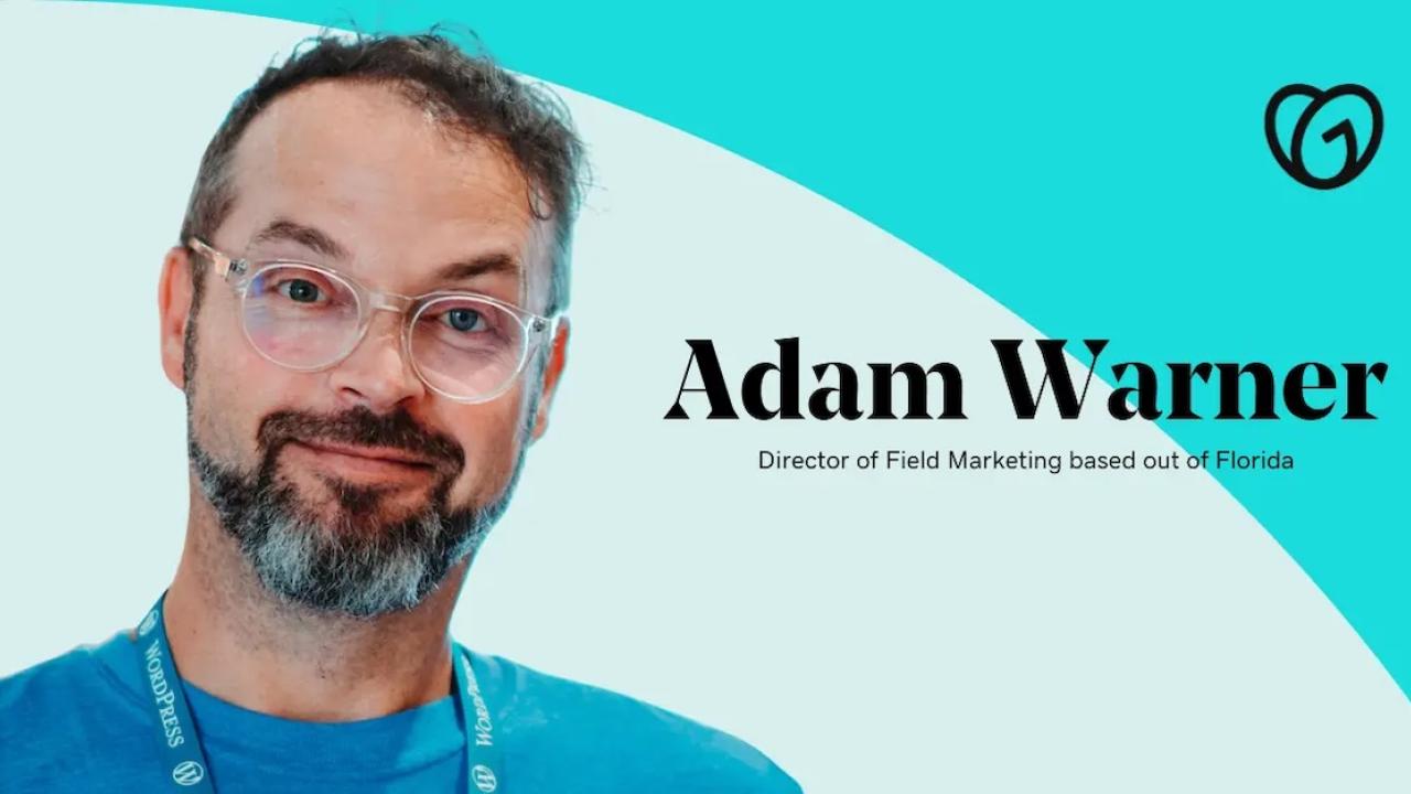 Adam Warner, Director of Field Marketing, GoDaddy.