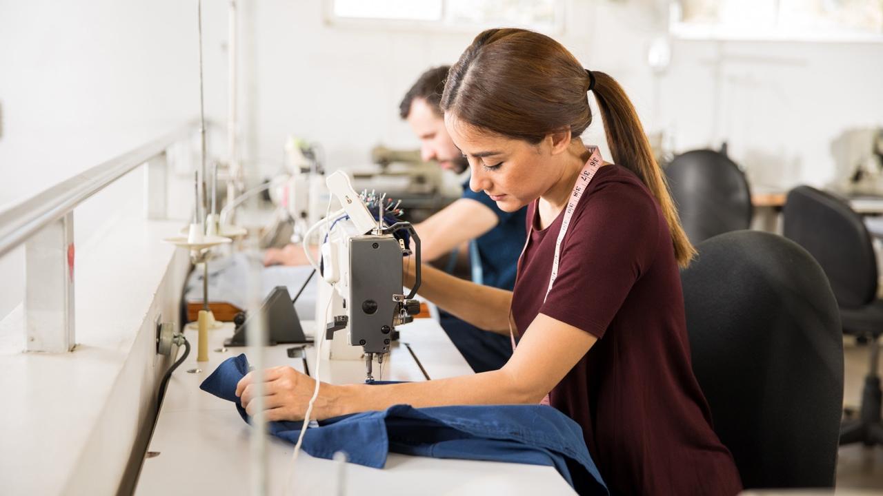 Female garment worker