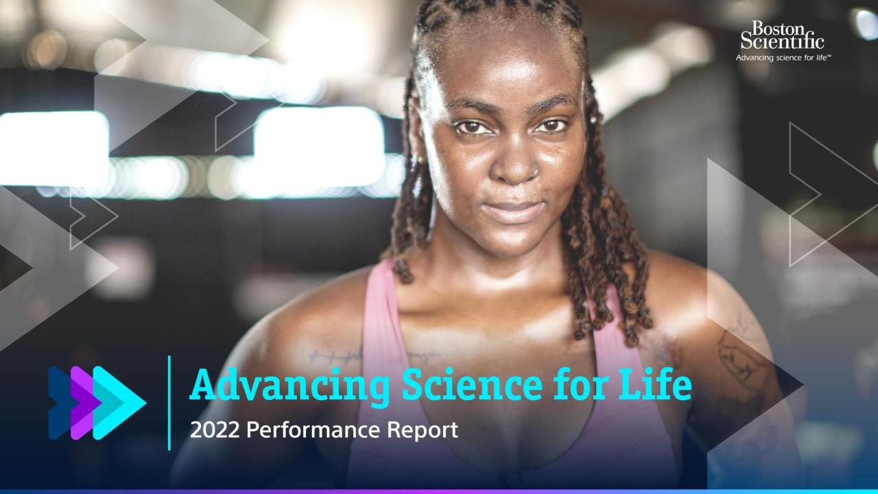 "Advancing Science for Life" with image of person after a workout