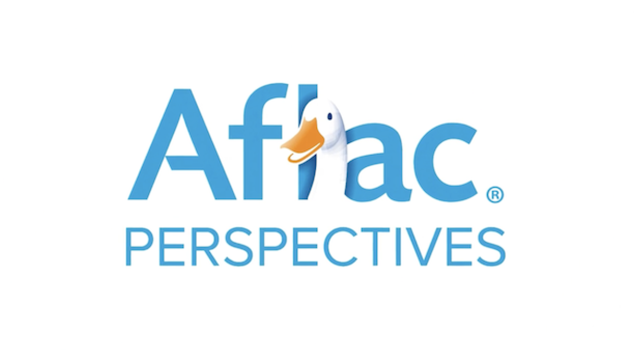 Aflac Perspectives. The Aflac duck is shown.