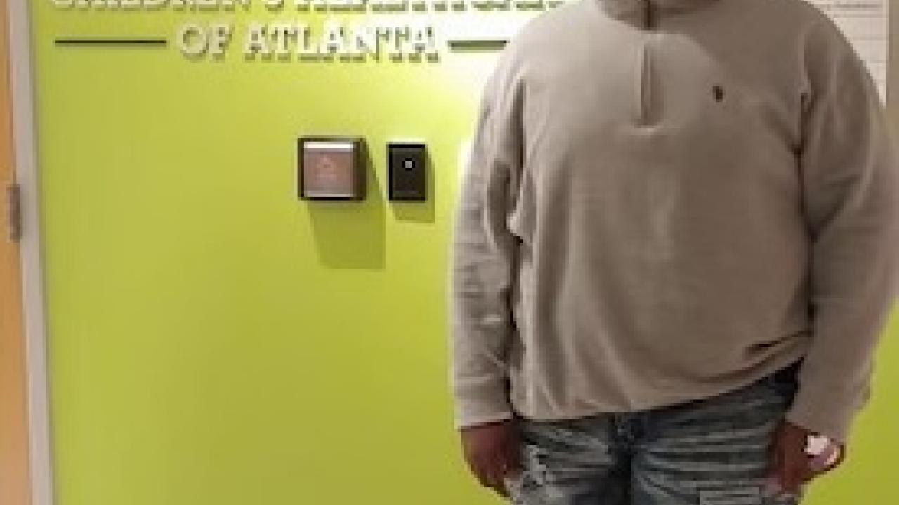 Cyronn Herrington shown at the Aflac Cancer & Blood Disorders center.