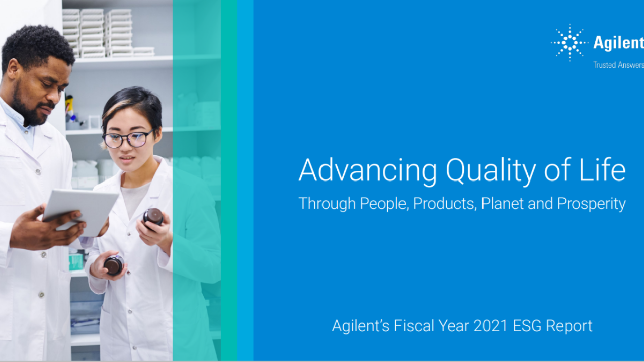 Agilent Technologies Report Cover