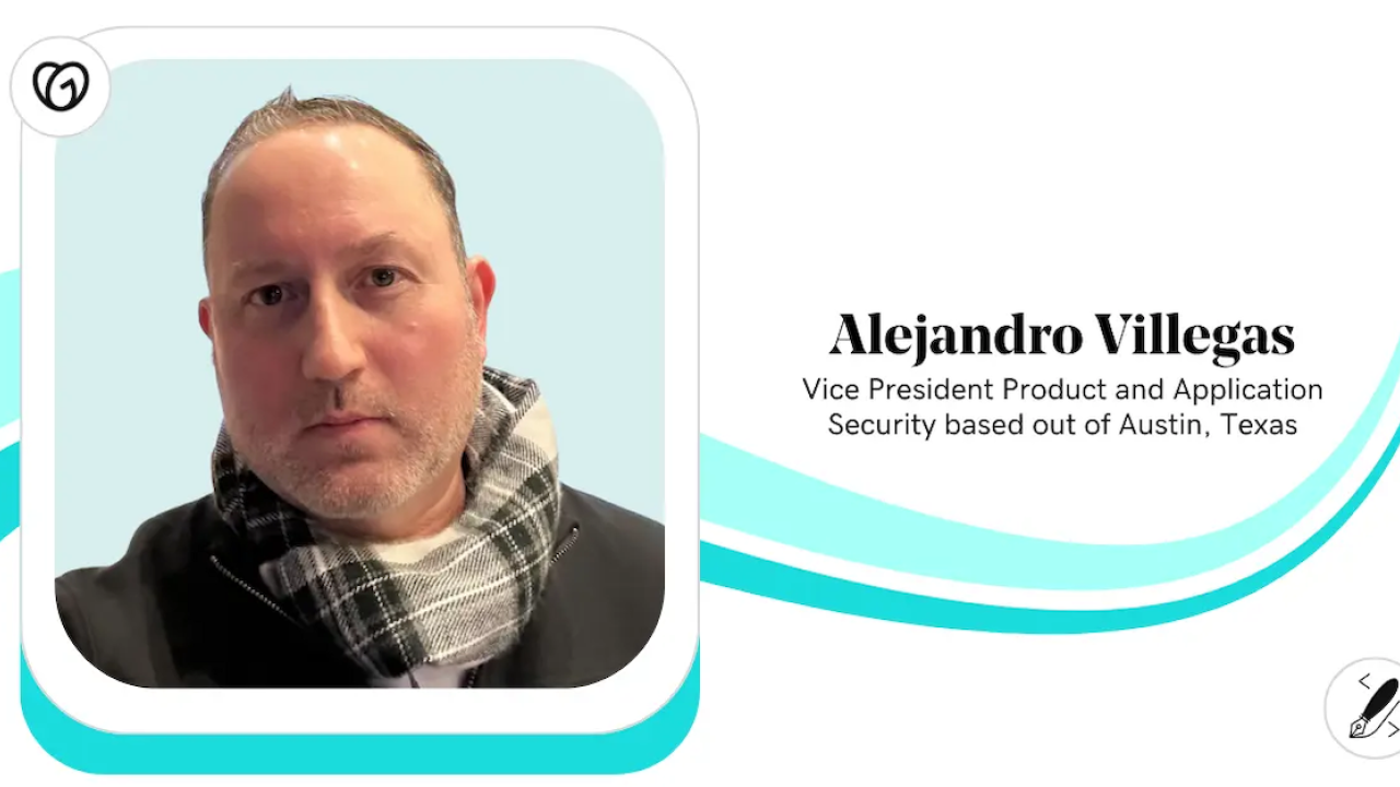Alejandro Villegas, VP Product and Application Security, GoDaddy.