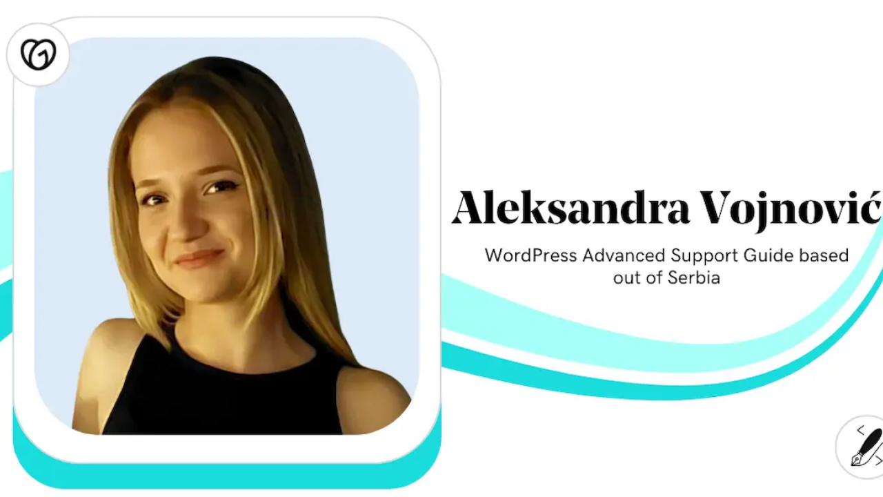 Aleksandra Vojnovic,  WordPress Advanced Guide, GoDaddy.