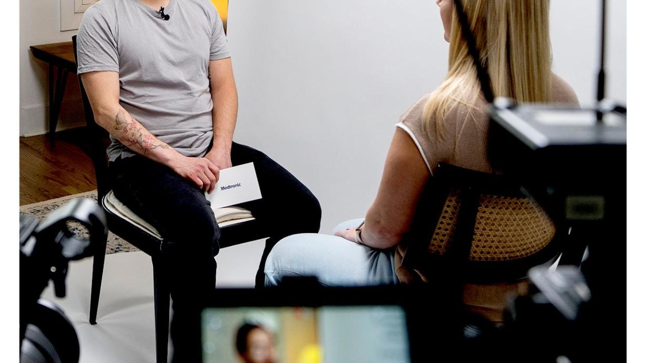 Alex Open Book video filming