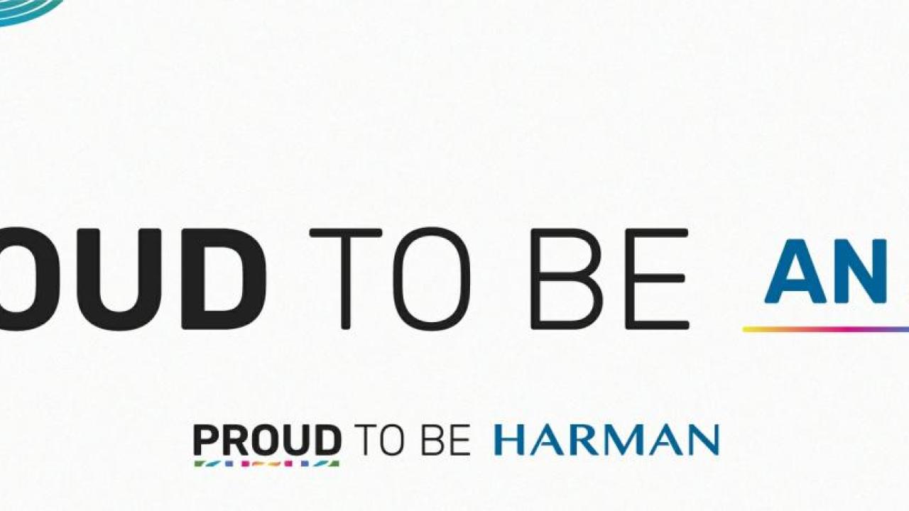 "Proud to be an Ally. Proud to be HARMAN"