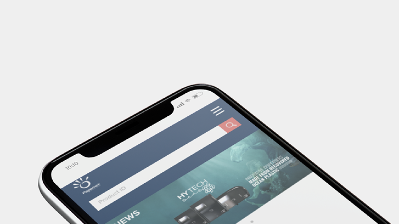 Sofidel’s Innovative Web App, Apper, open on a mobile phone