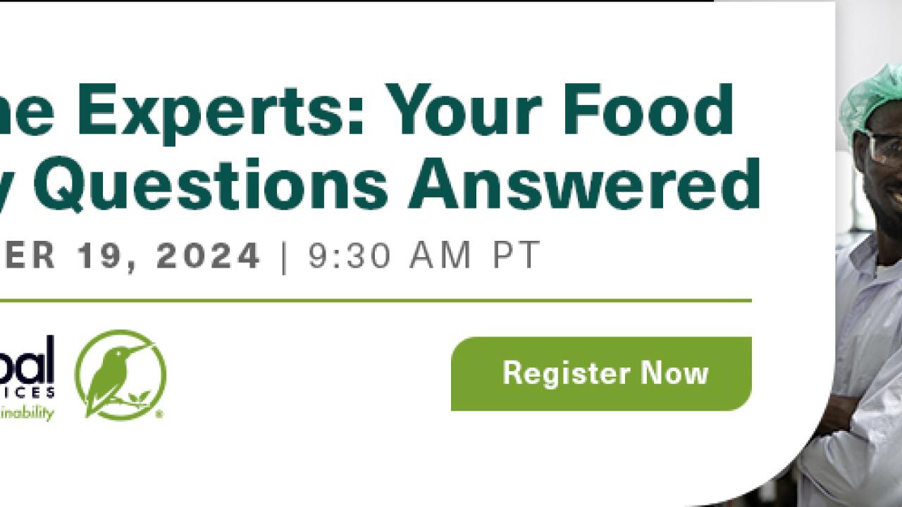Ask the experts: your food safety questions answered