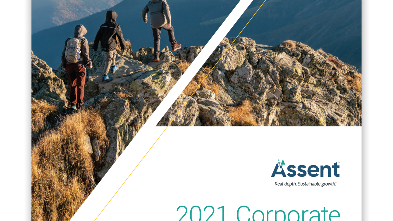 Cover of Assent's 2021 CSR Report