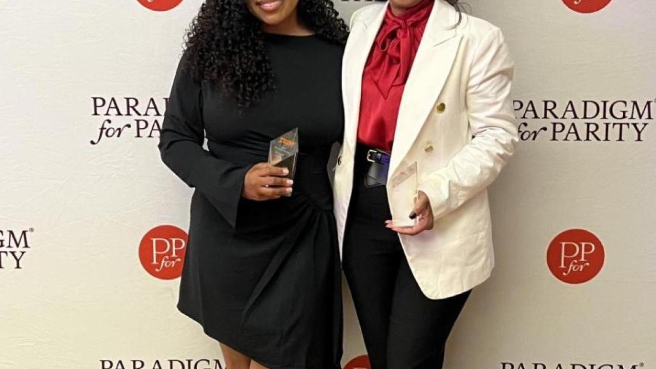 Britt Smith and Deidra Parrish Williams recognized as 2023 Women on the Rise by Paradigm for Parity®.