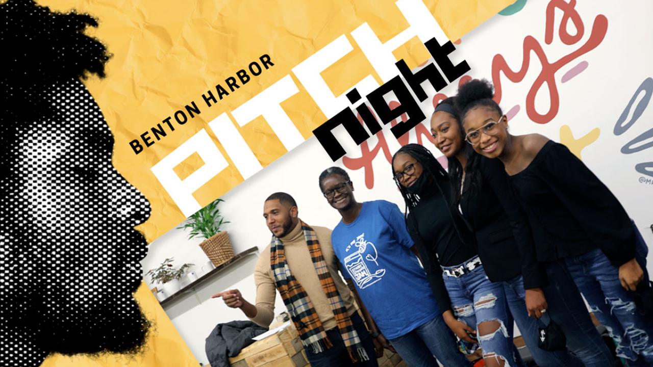 Benton Harbor Pitch Night promotional banner