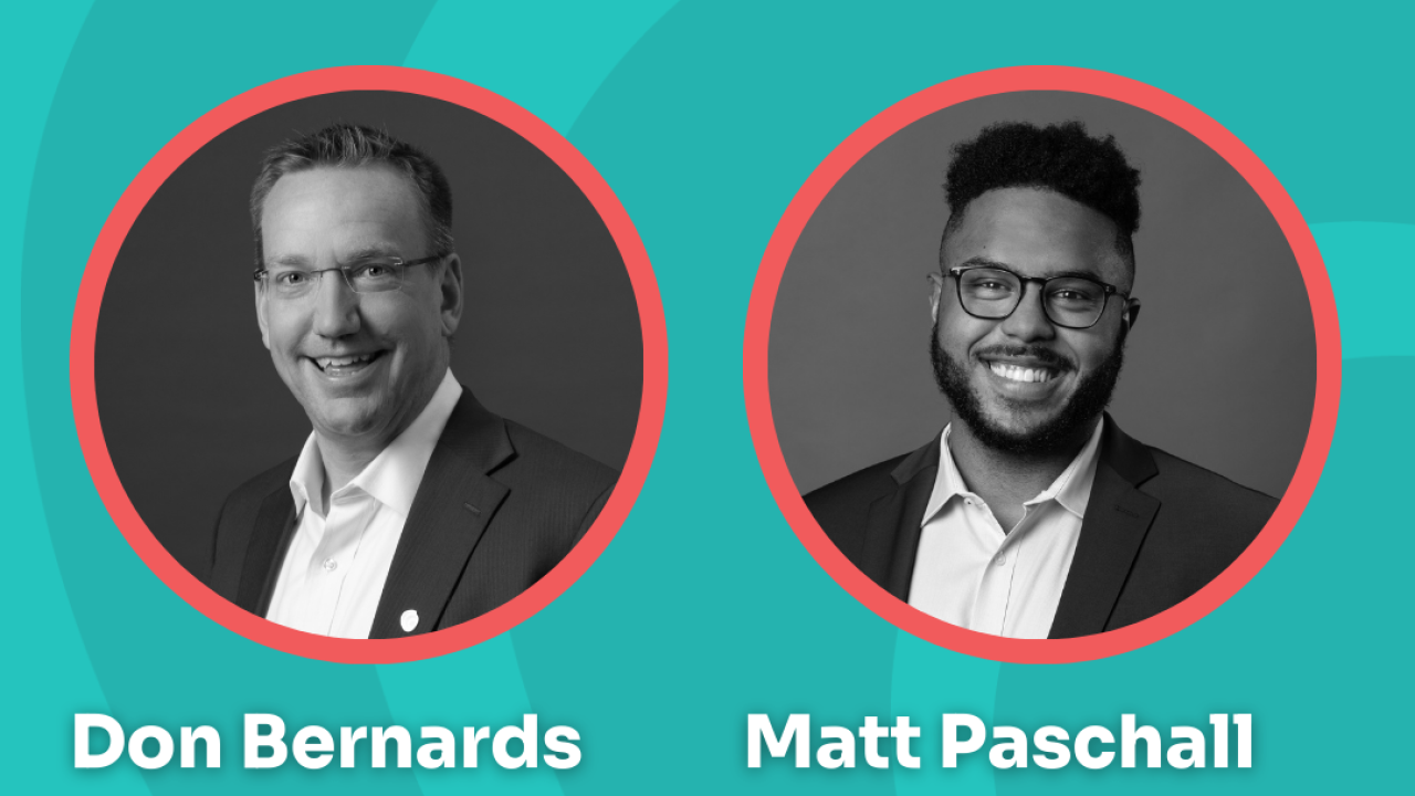 headshot images of Don Bernardes and Matt Paschall 