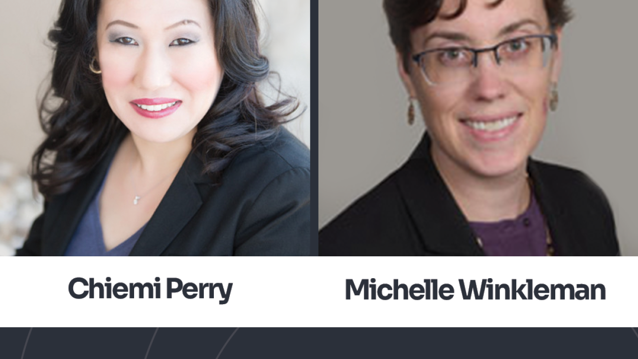 headshots of Chiemi Perry and Michelle Winkleman