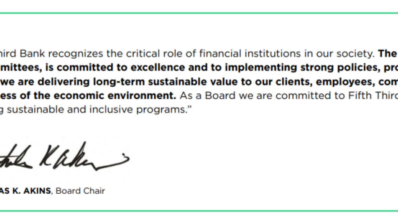 Message from Nicholas K. Akins, Board Chair.