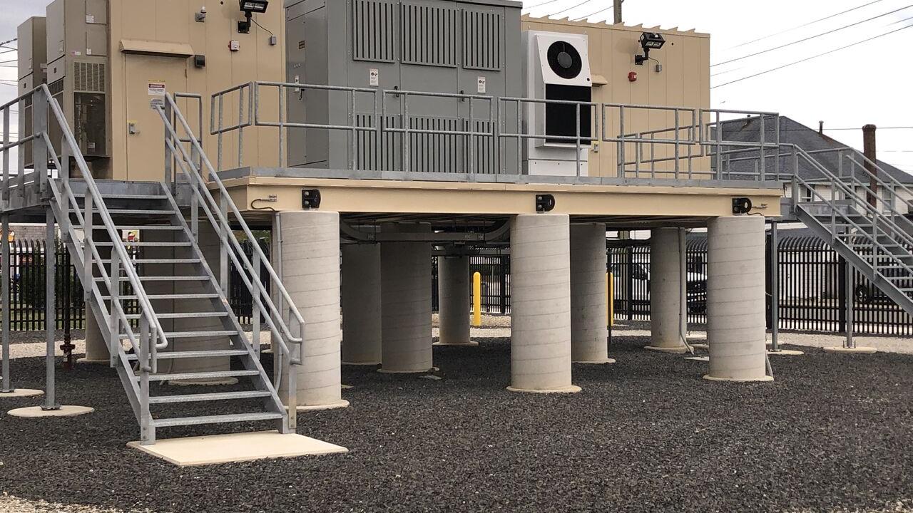 Outside of the battery storage system