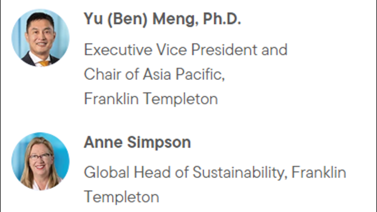 Ben Meng and Anne Simpson