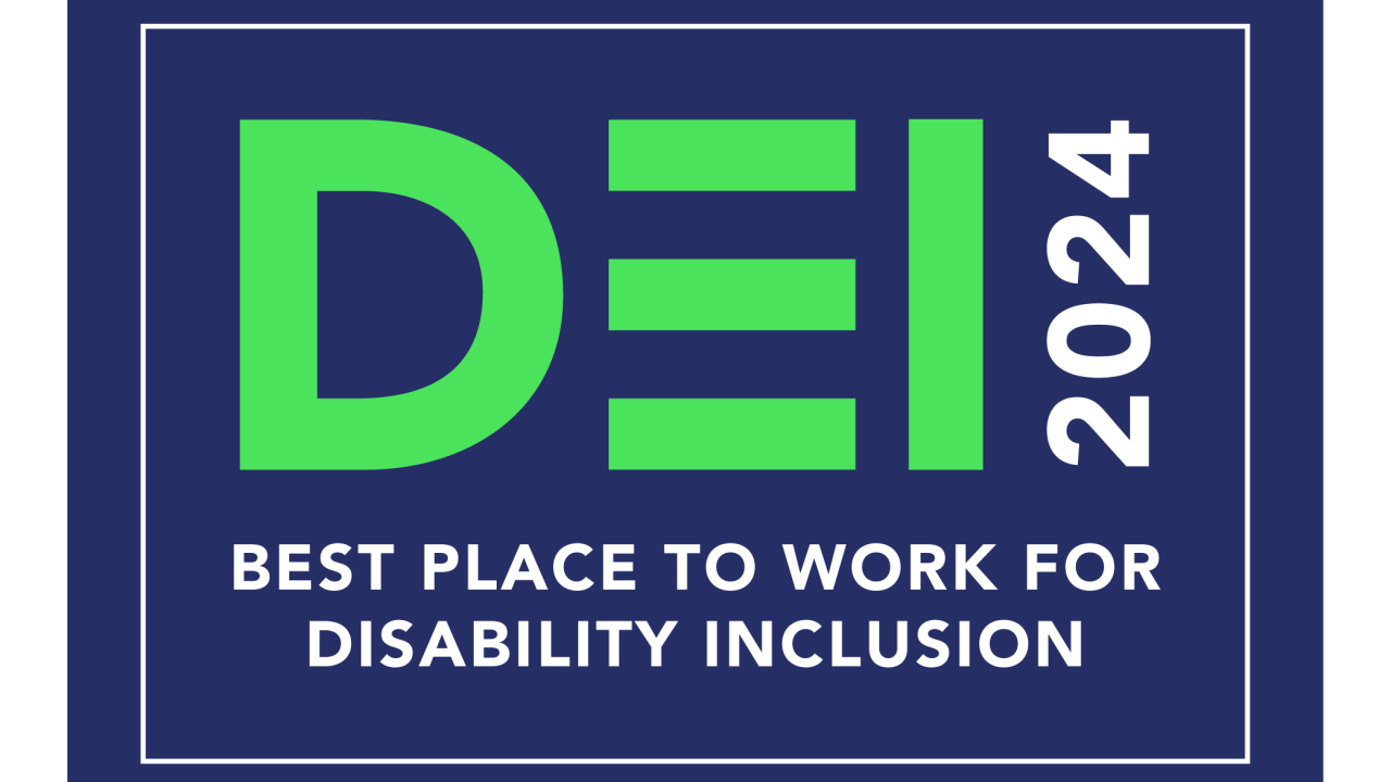 DEI 2024: Best Place to Work for Disability Inclusion.