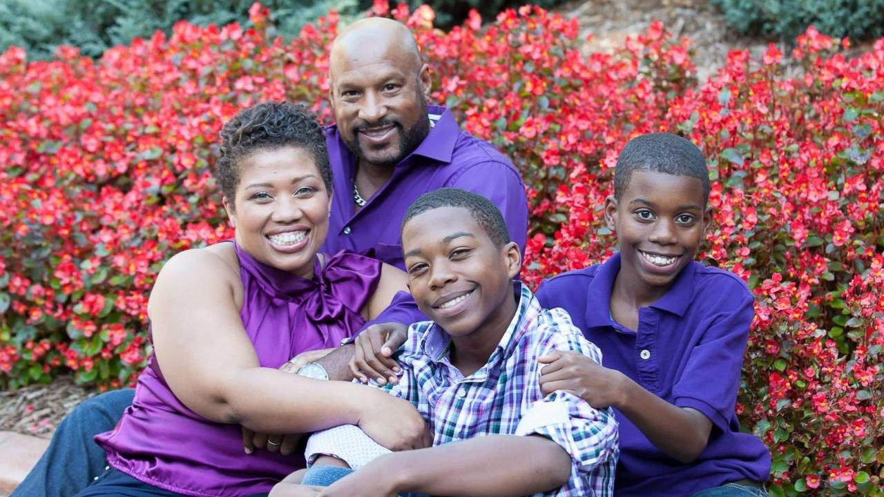 A family of four