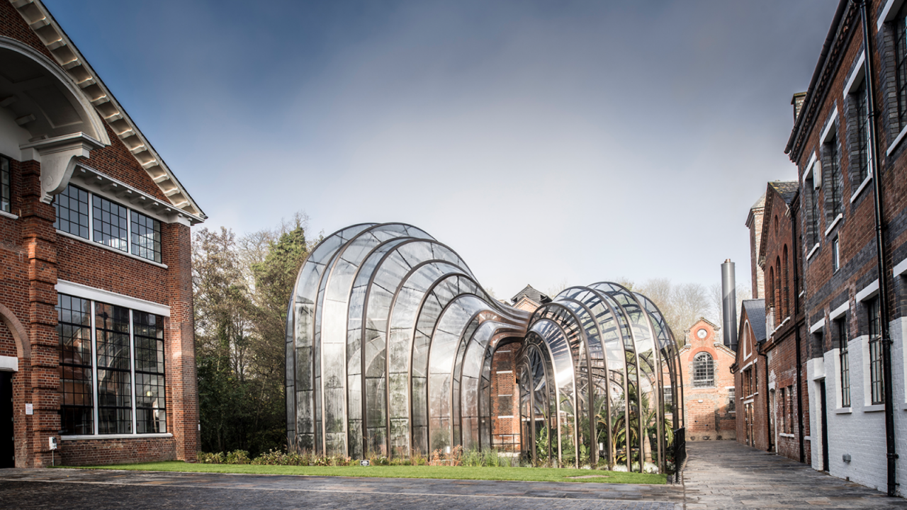 Bombay Sapphire Distillery glass building