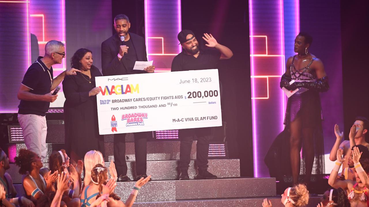 presentation of donation check