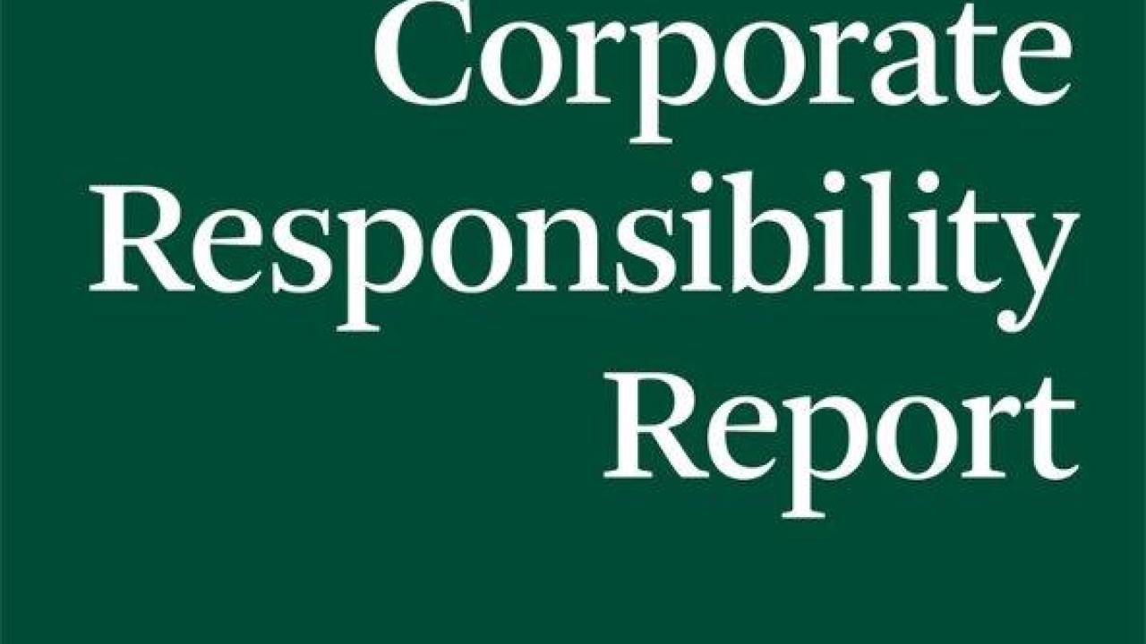 CBRE Corporate Responsibility Report cover