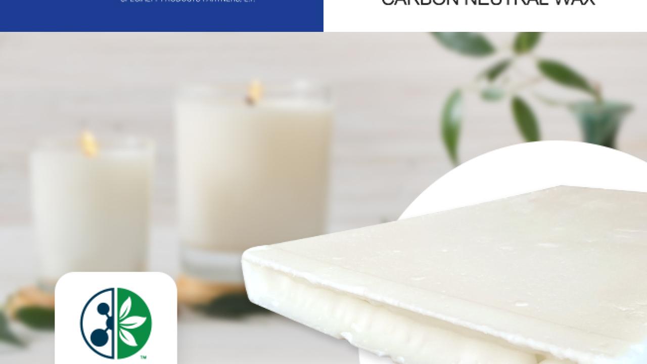 Calumet's TitanZero candle wax blend is Carbon Neutral Certified