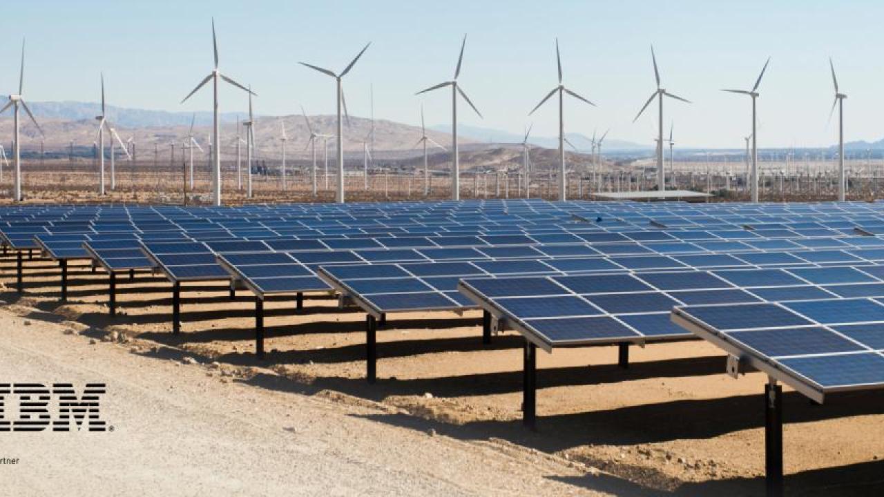 solar panels and windmills