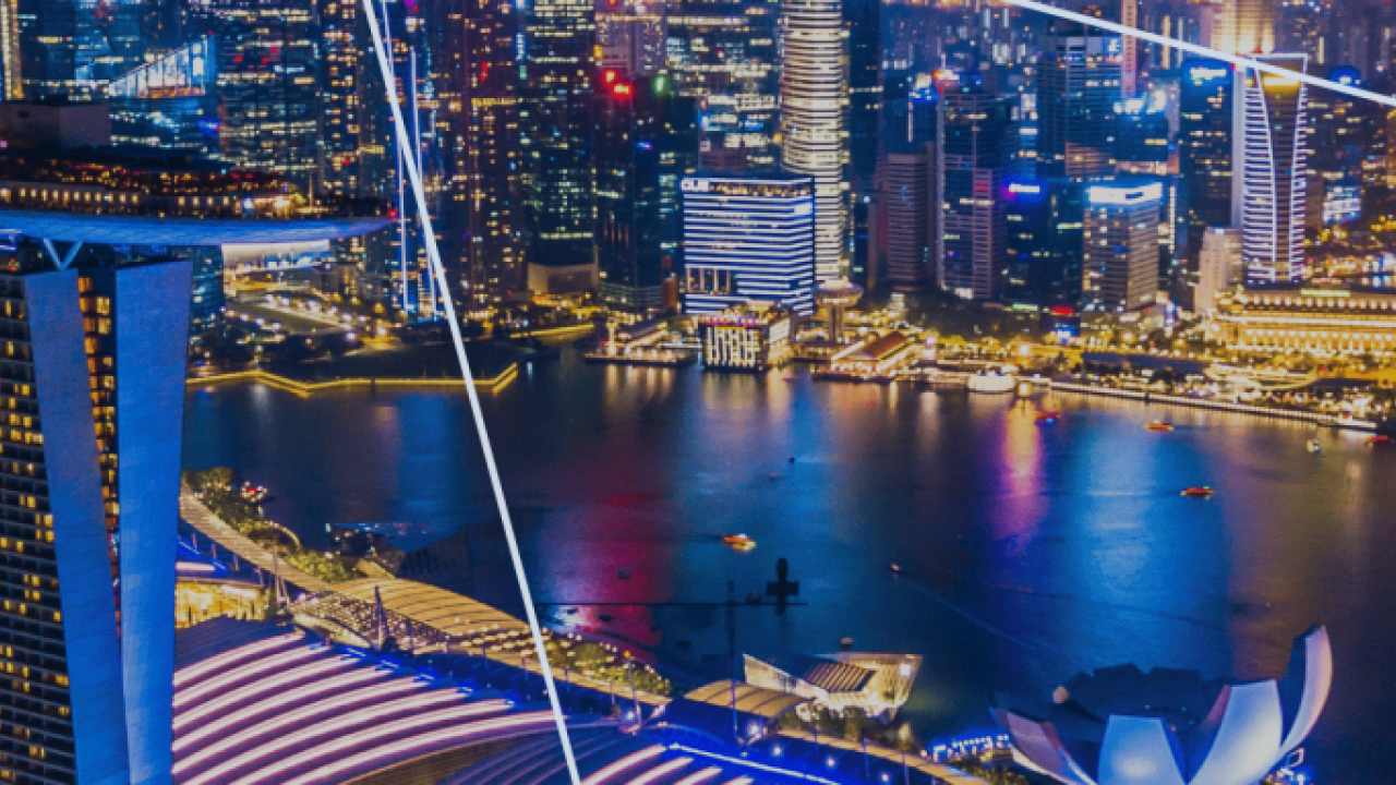 City night skyline 