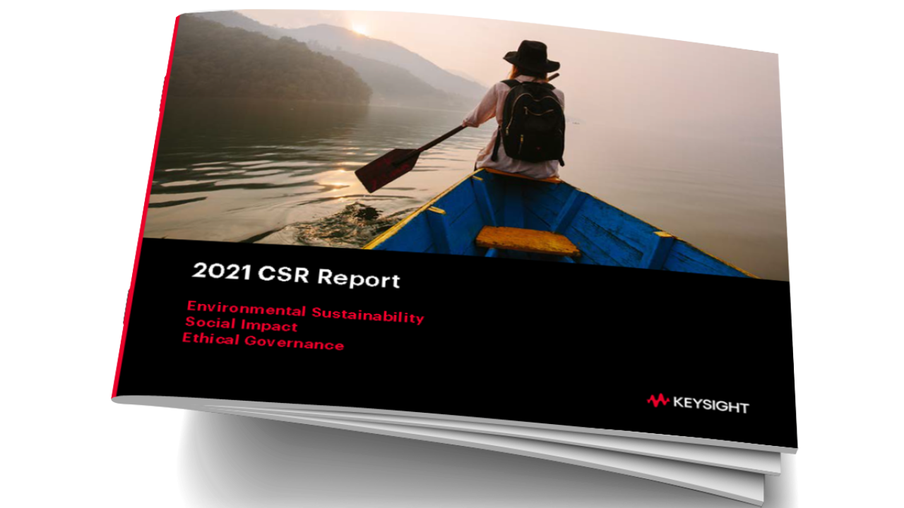 Keysight 2021 CSR Report booklet