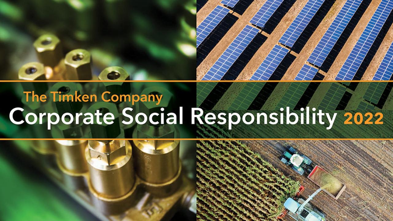The Timken Company CSR report cover 2022