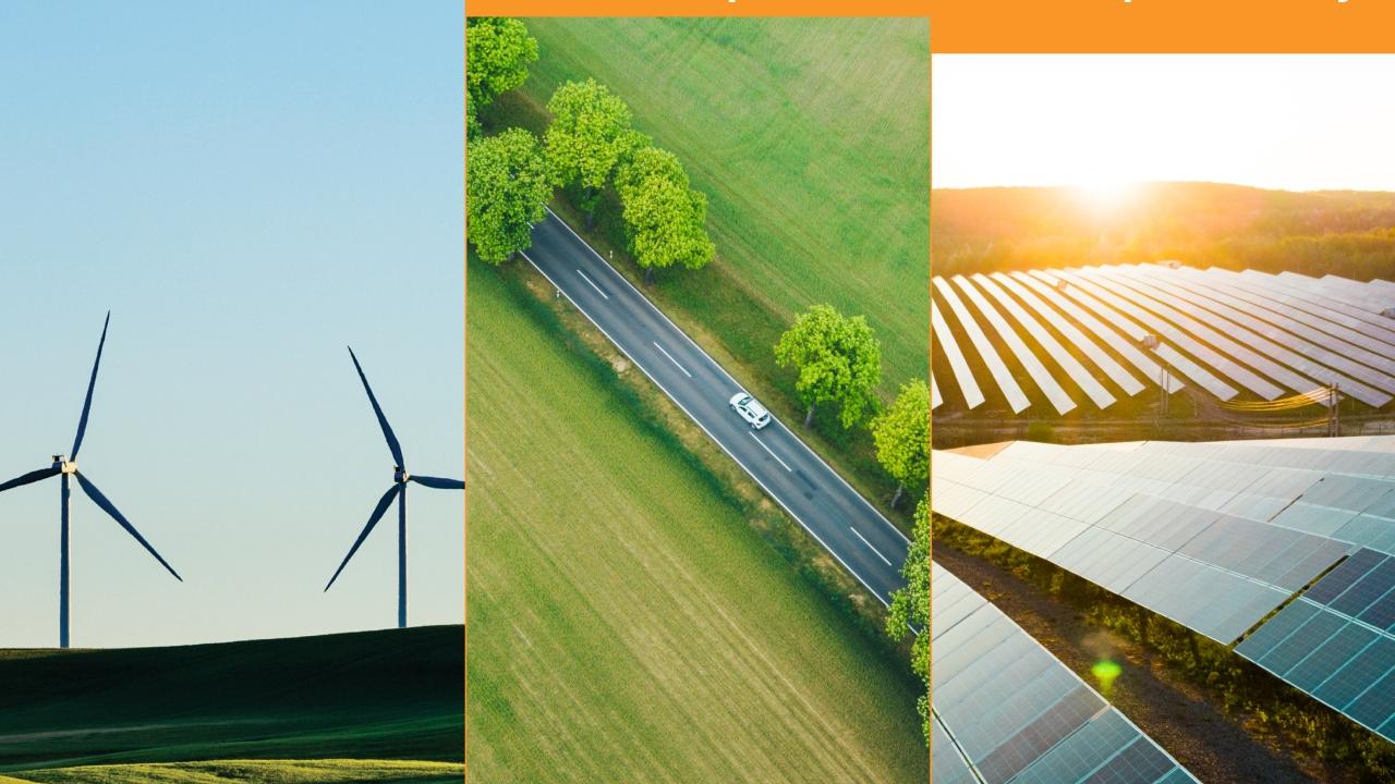 windmills/greenery/fields on report cover