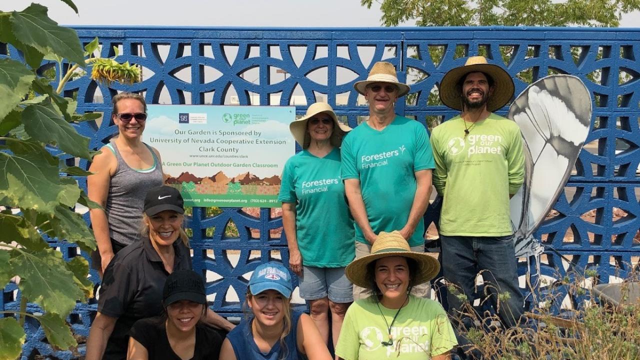 Foresters member volunteers joined teaching staff, students and parents to help repair and outdoor garden.