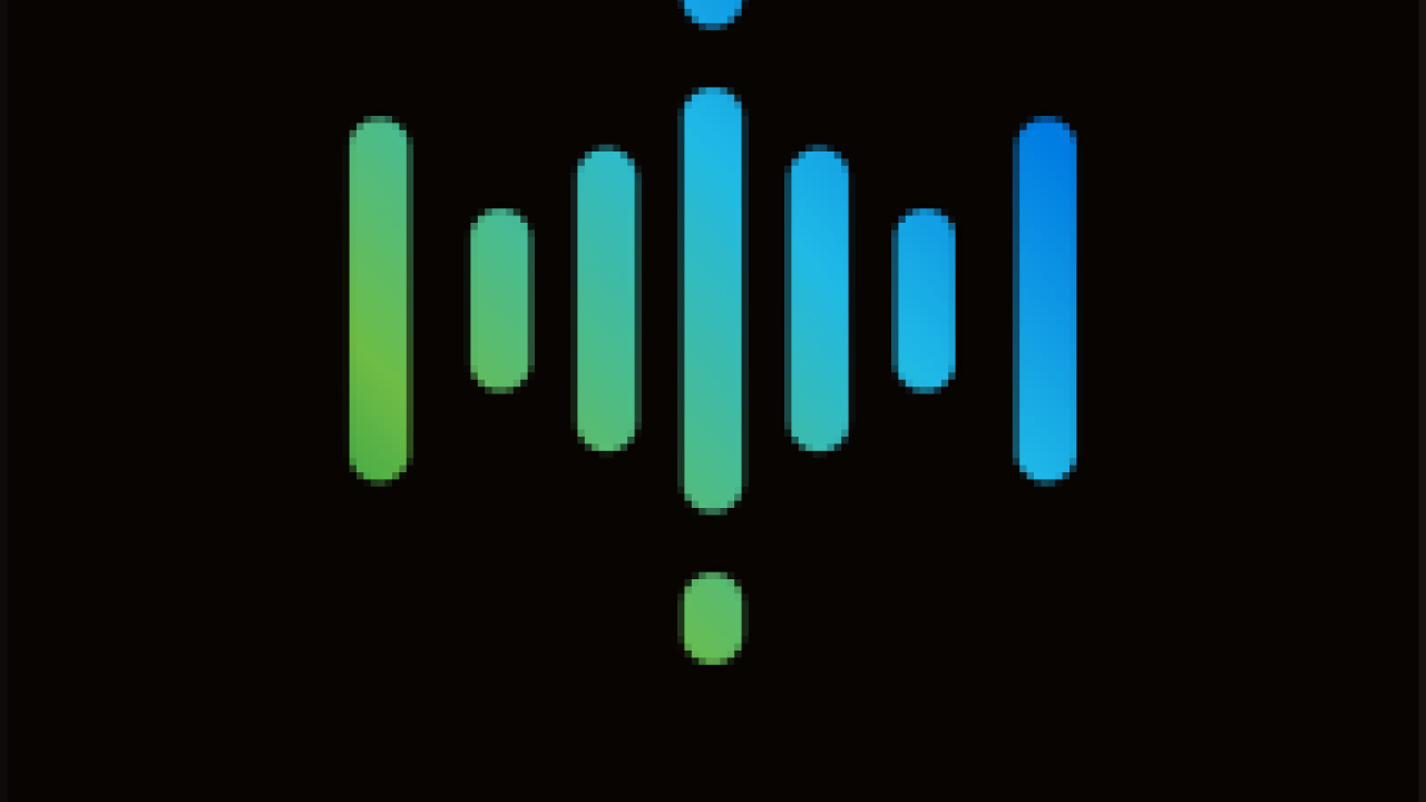 Call for speakers, black and gradient for vodcast