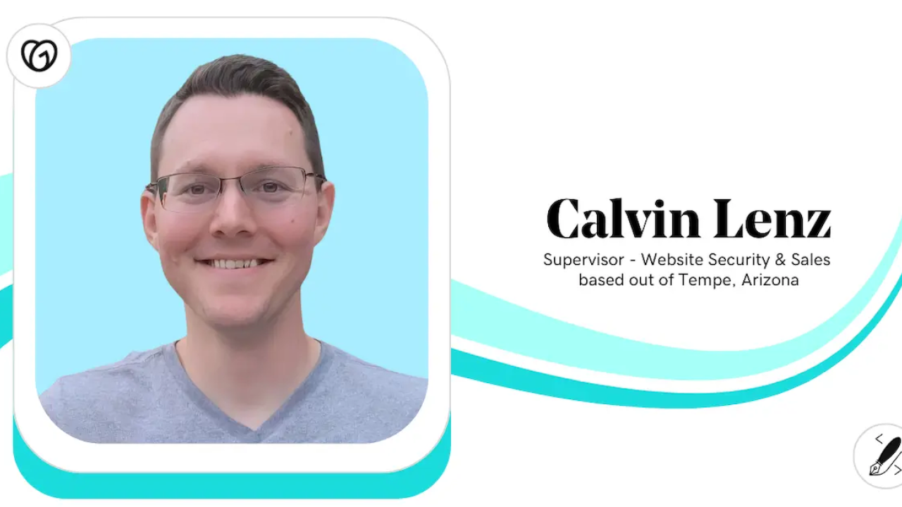 Calvin Lenz, Supervisor - Website Security & Sales, GoDaddy.