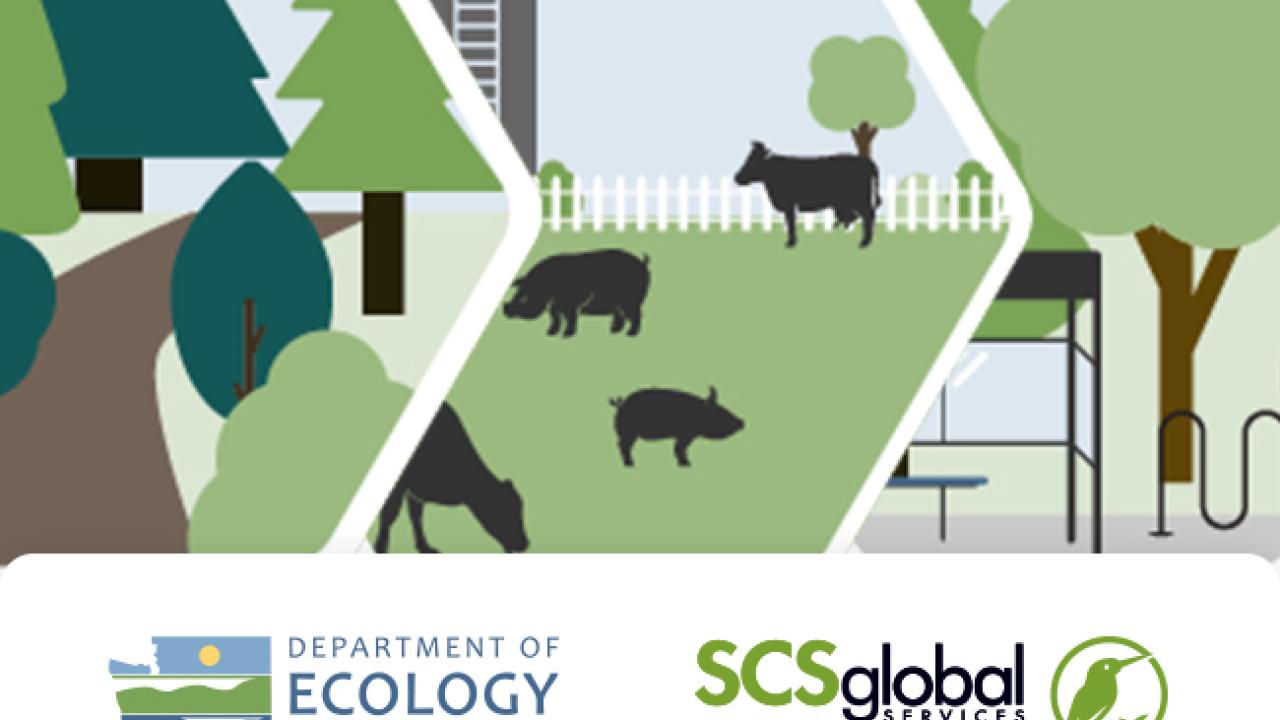 Logos for Department of Ecology State of Washington and SCS Global